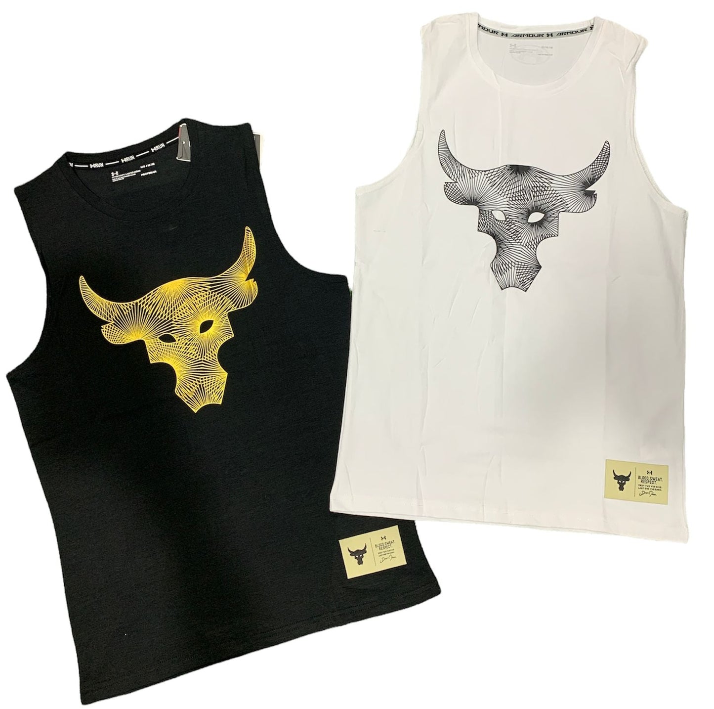 Black UA Bulls Sando  Vest Gym Wear Tank 110284