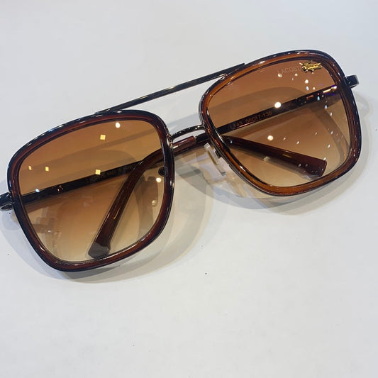 CAL Brown Gold Frame Brown Shade Glasses L138 54 14-135