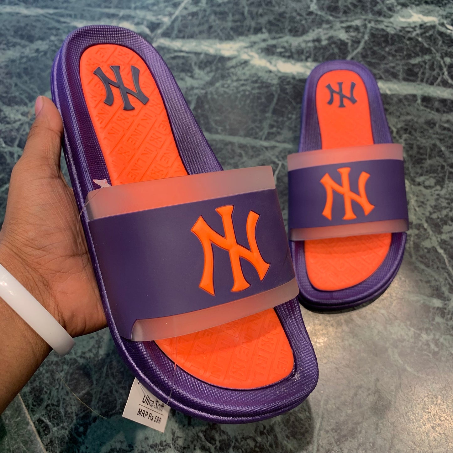 Orange Blue Slippers