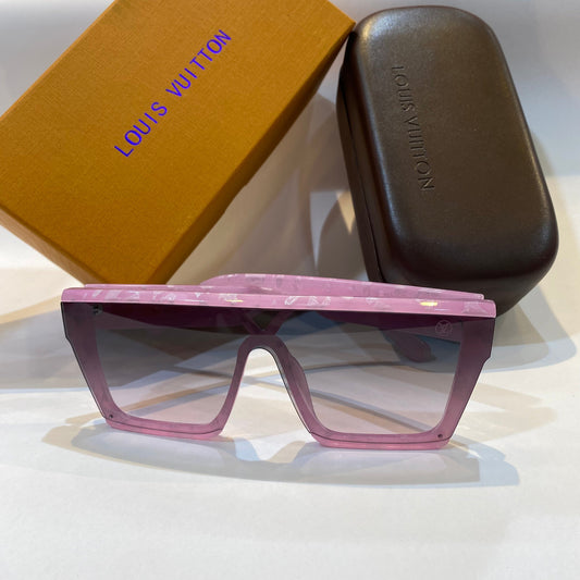 UOL LV VL Baby Pink Frame Transparent Black Shade Unisex Branded Z1065 61 9-147
