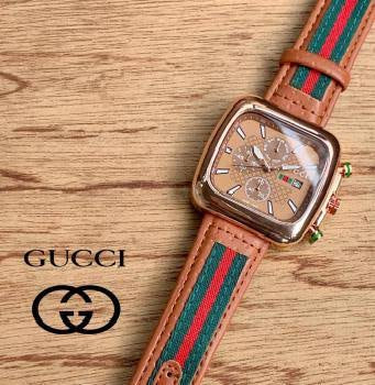 Cug Brown Strap Chrono Watch For Men