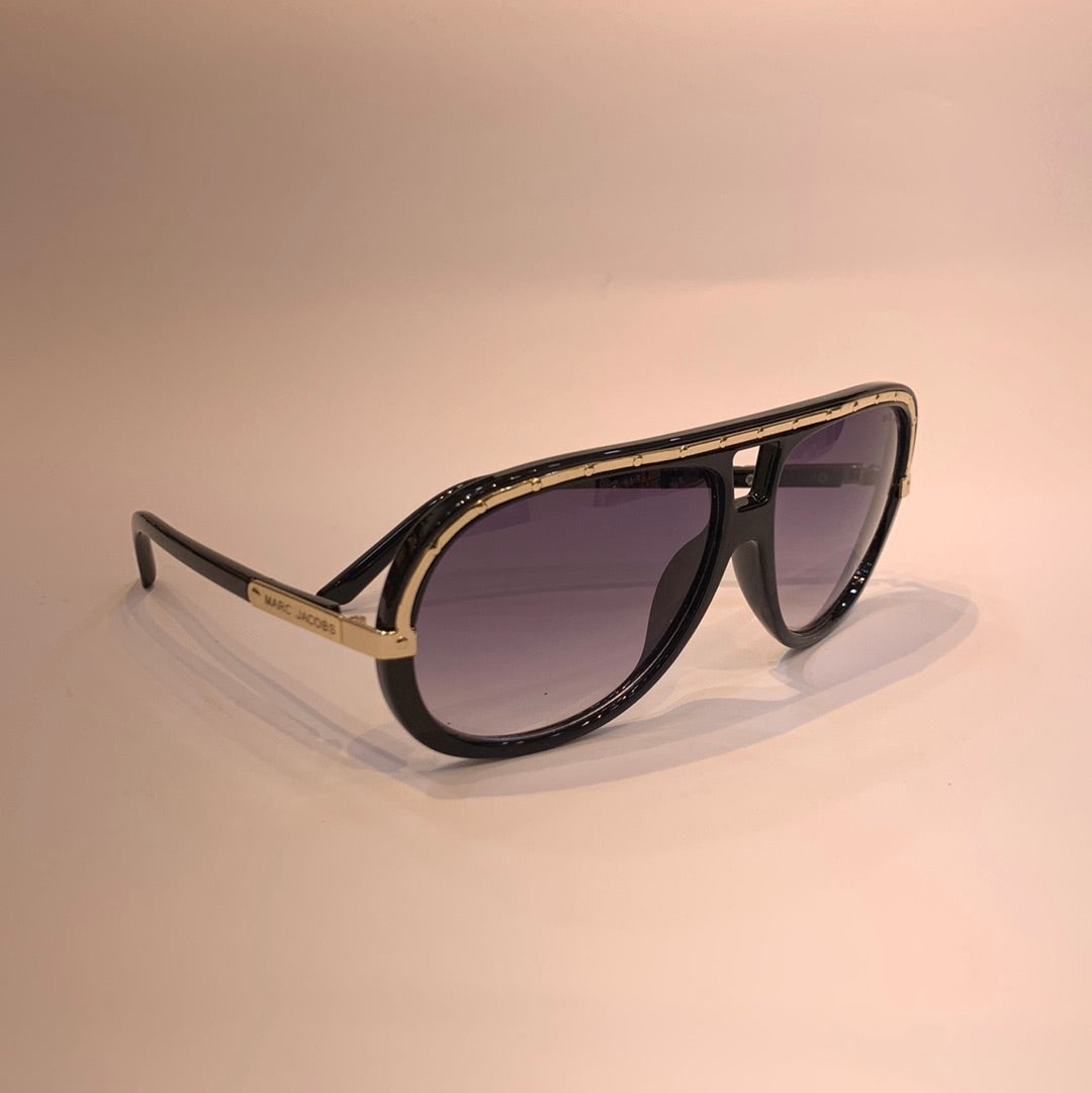 Ram Glossy Black Frame Black Shade Sunglass MJ098COL.560 12-139