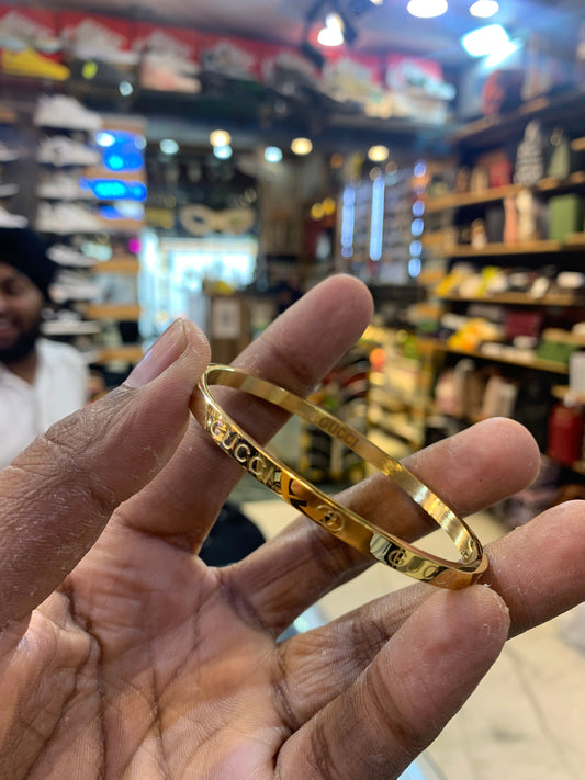 CUG Gold Color Premium Quality Kada Bracelet 502417