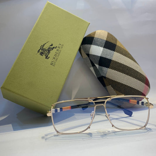 Bur rub Glossy Gold Frame white Shade Unisex Sunglass 2A365 53 20 143