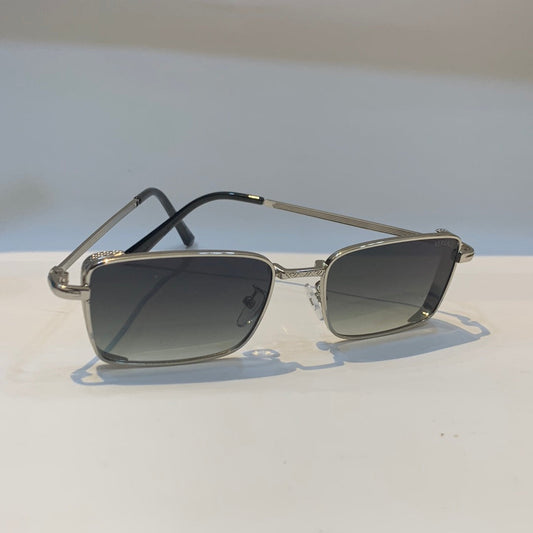 Cug Silver Black Frame Green Shade Unisex Sunglass 2252 54 17-146