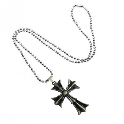 Cross Jewel Sliver Chain Necklace
