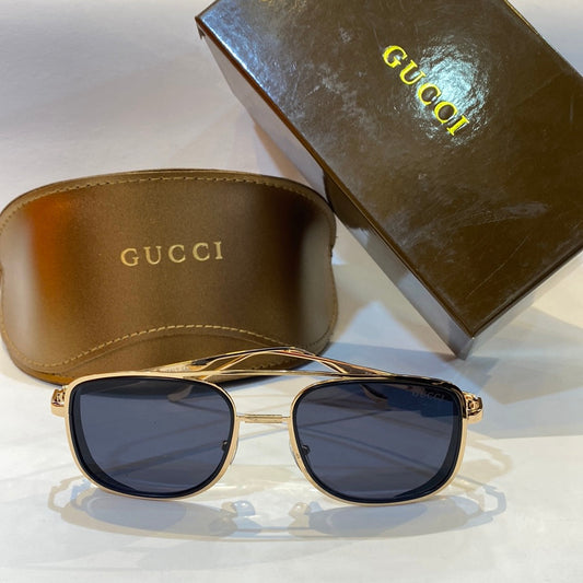 CUG Gold Frame Black Shade Unisex Branded GG3822 54 18-140