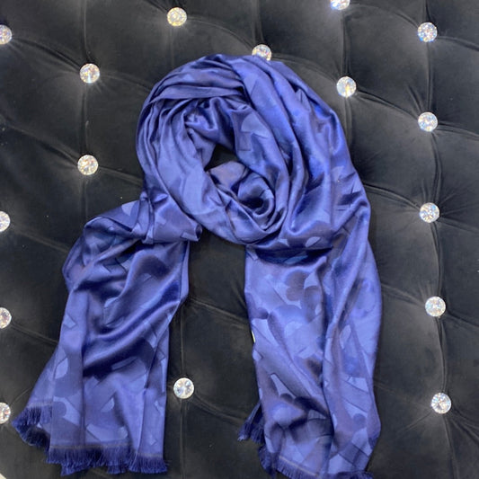 RUB BUR Navy Blue Colour RUB Print Heavy Quality Muffler  9360