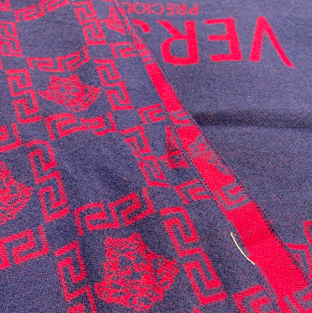 VER REV Red Navy Blue Colour Ver Print Heavy Quality Muffler  9372