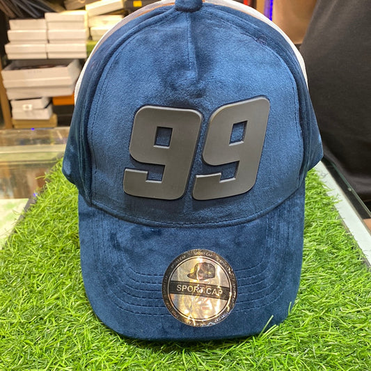 99 Navy Blue Colour Velvet Fabric Premium Quality Cap 13208