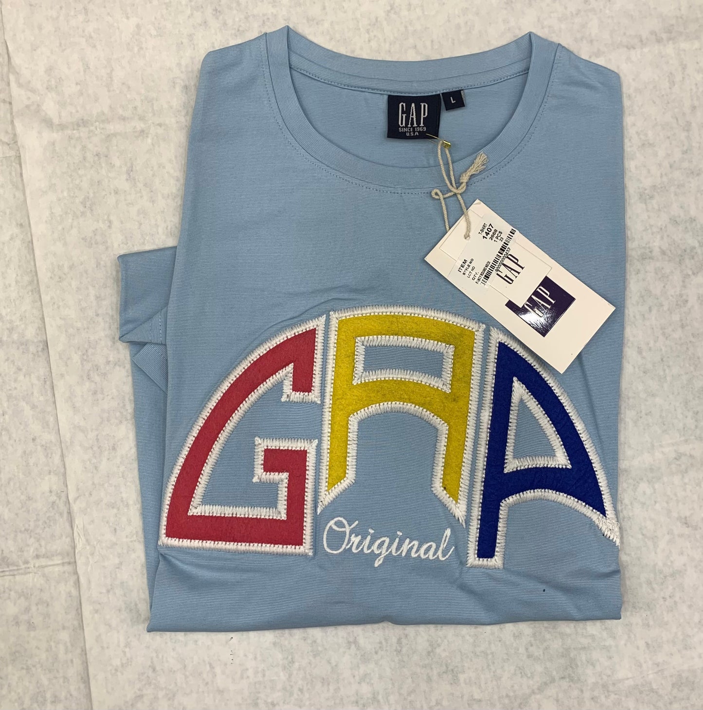 PAG Blue Colour With Front PAG Embroidery Lycra Fabric Tshirt 50132