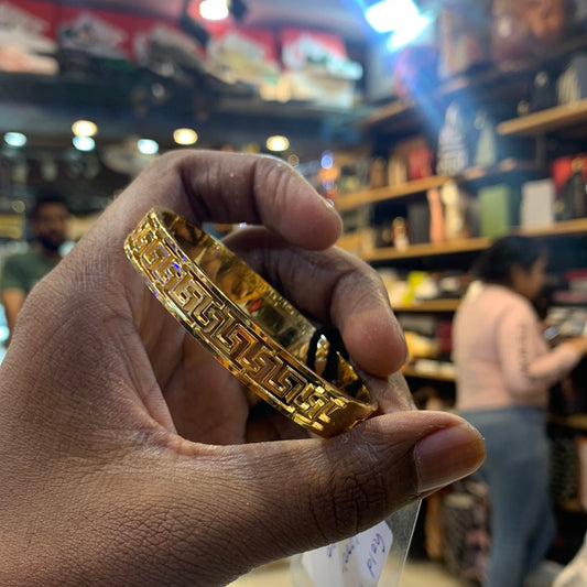 Gold Color Premium Quality Kada Bracelet 502420