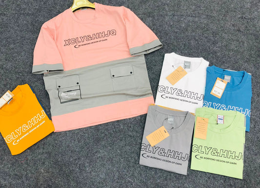 White beige XCLY & HHJQ DROP SOLDIER TShirt