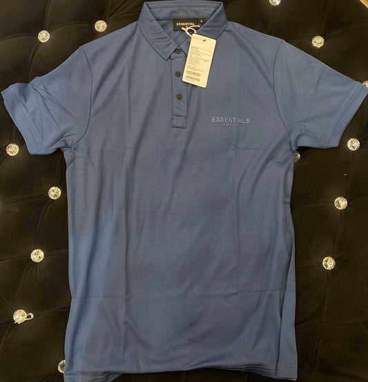 SSE Blue Colour With Logo Print Lycra Fabric Collar TShirt 64167