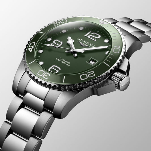 Nol Silver Chain Green Dial Man Watch