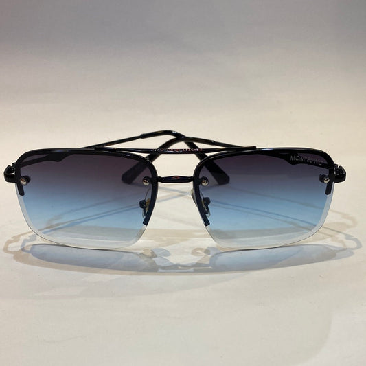NOM Black Frame Blue Shade Unisex Branded B0223 52 18-136