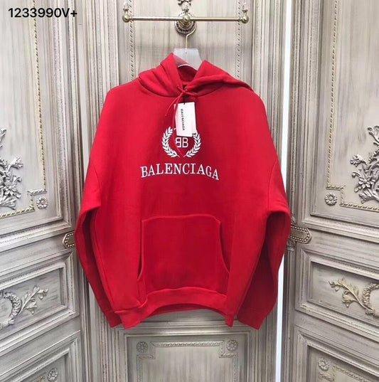 BAL LAB Red Colour With BAL Embroidery Logo Premium Quality Unisex Hoodie’s 49004
