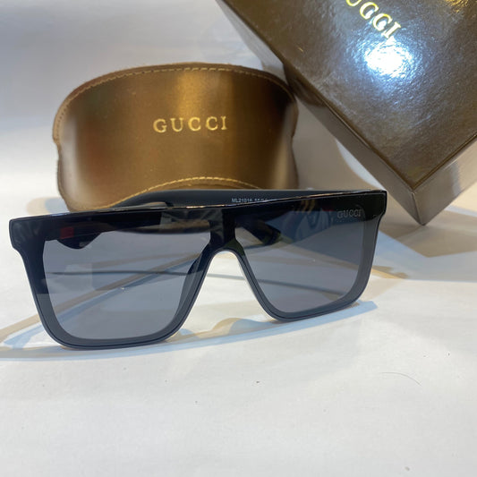 CUG Black Frame Black Shade Unisex Branded Sunglasses ML21016 55 21-145