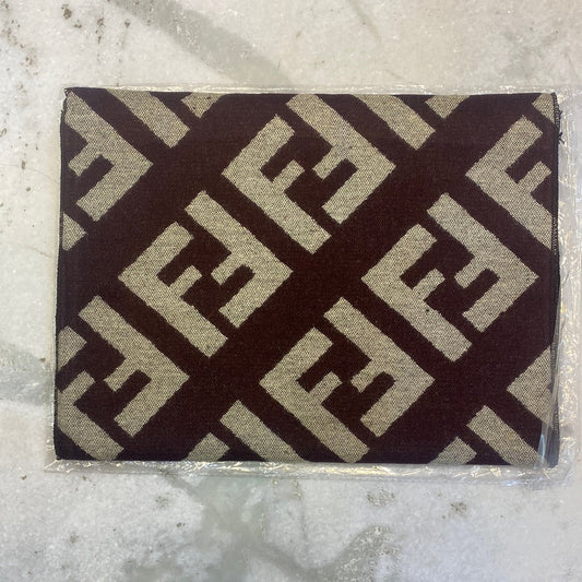 Fen Nef Brown Colour With Cream Nef Logo Imported Muffler 49029