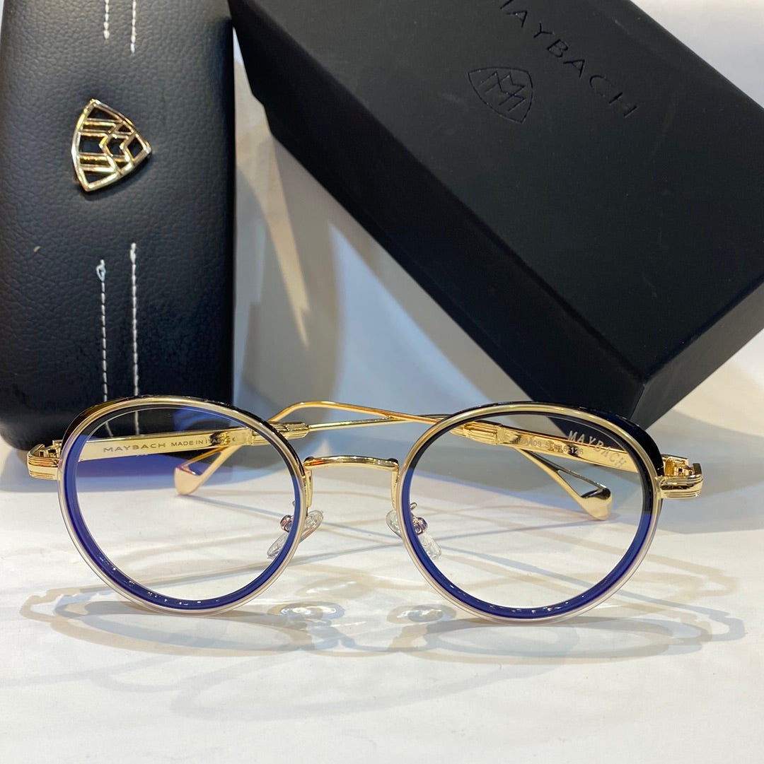 Yam Gold Frame Transparent Shade Unisex Branded 2A409 56 16-126
