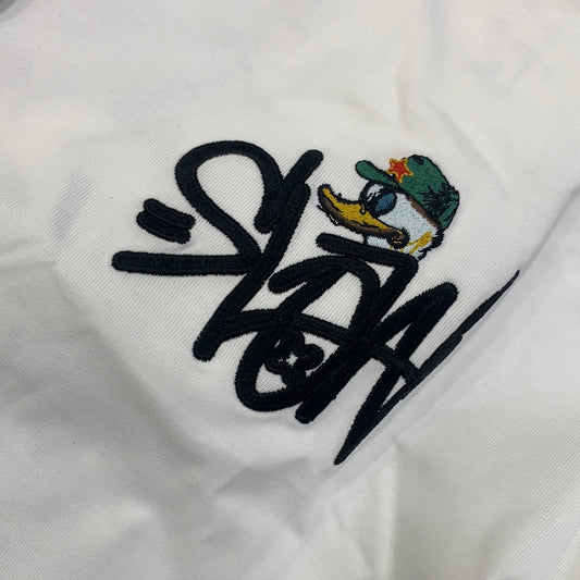Slow White Colour With Front and Back Print Premium Quality Tshirt 1209