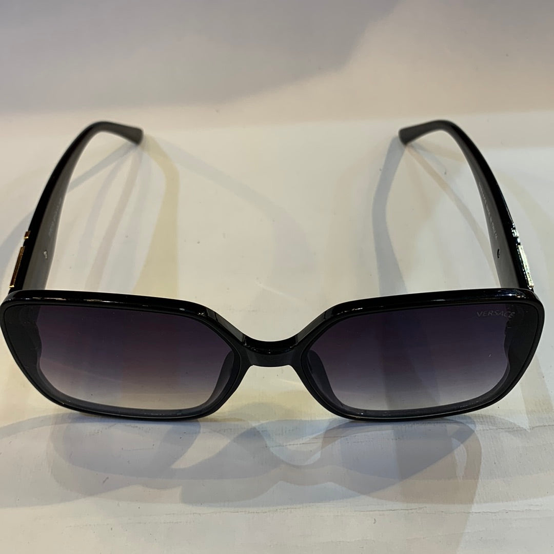 REV Black Frame Black Shade Unisex Sunglass W9019 61 17-148