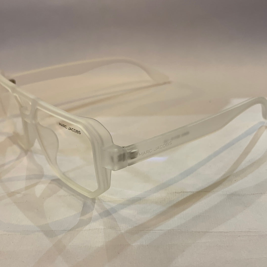 RAM Matte White Transperent Frame Transperent Shade Unisex Sunglasses 66802 52 16-145