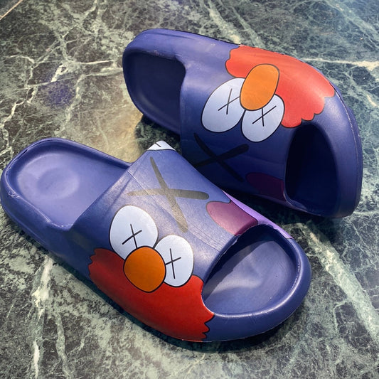 Blue Fat Summer Print Red White Black Purple  Heavy Slipper