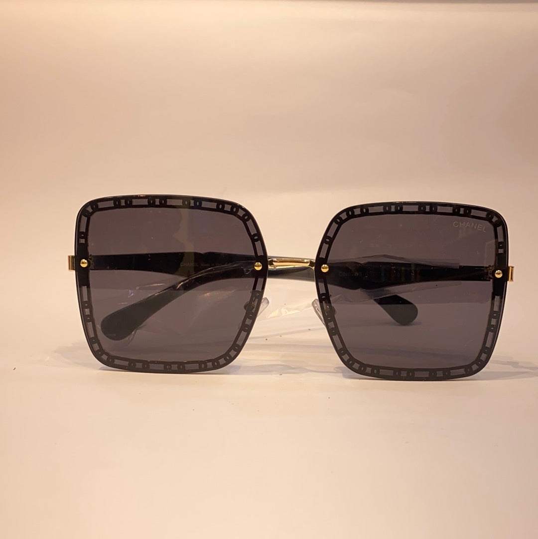 Ahc Black Frame Black Shade Sunglass CN820863 14-138
