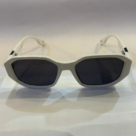Uol Vl White Frame Black Shade Sunglass 99023 COL07 54 18-150