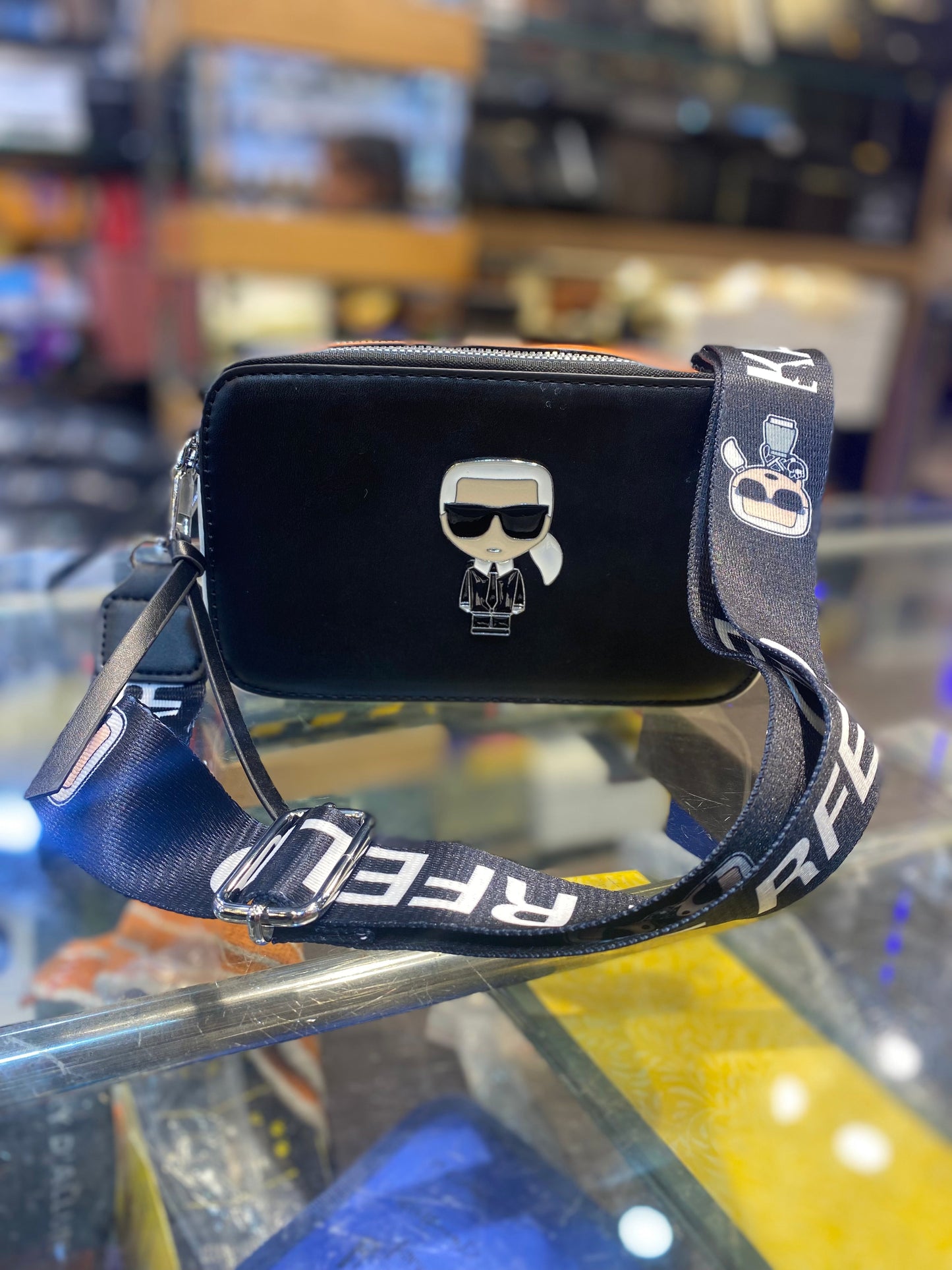 Black Colour RAK KAR Fashionable Side Sling Bag 400800