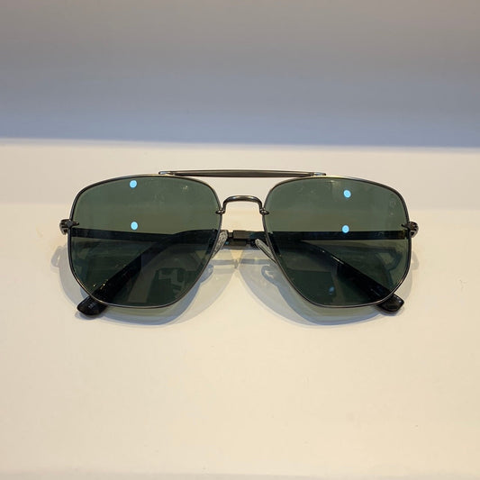 BD Golden Black Frame Green Shade Sunglass