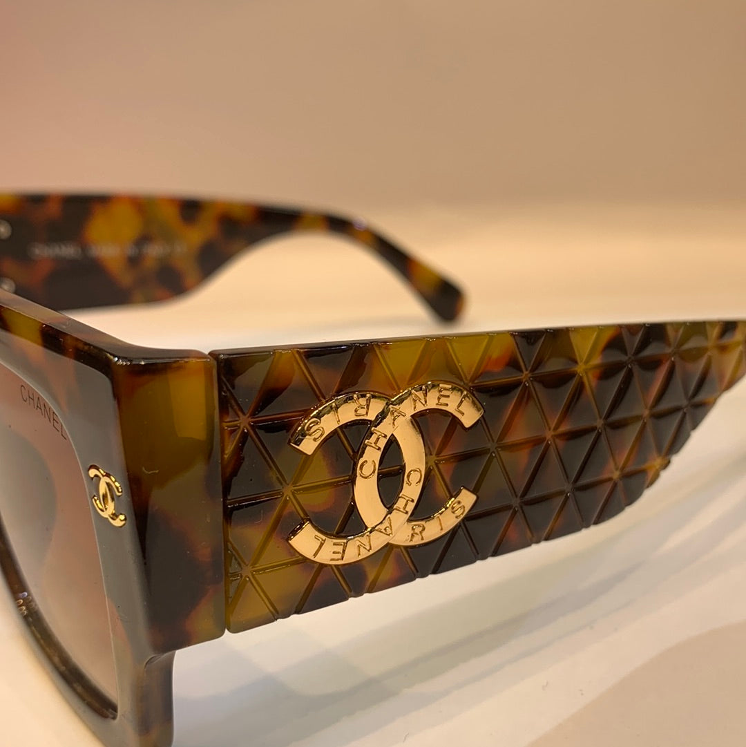 AHC Leopard Print Frame Brown Shade Unisex Sunglass 9099 52 24-145 C5
