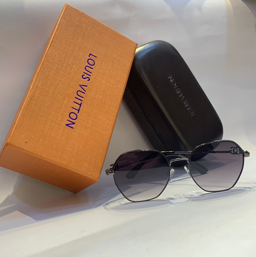 D&g g&d Glossy  black  Frame black Shade Unisex Sunglass H5606 C4 56 15 140