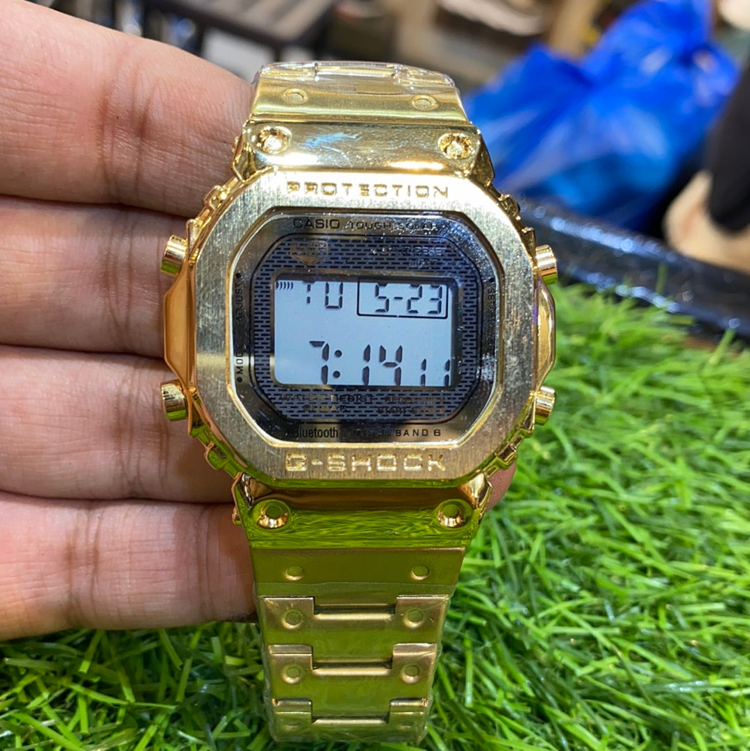 HSG Gold Chain Square Digital Sports Watch 400373