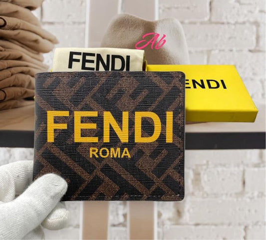 Nef Brown Colour Branded Luxury Italian Leather Wallet Model Coffee English 60223025
