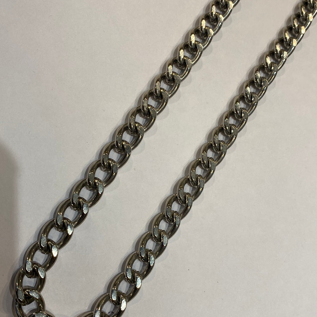 Sliver Colour Thick Chain Unisex Necklace Chain