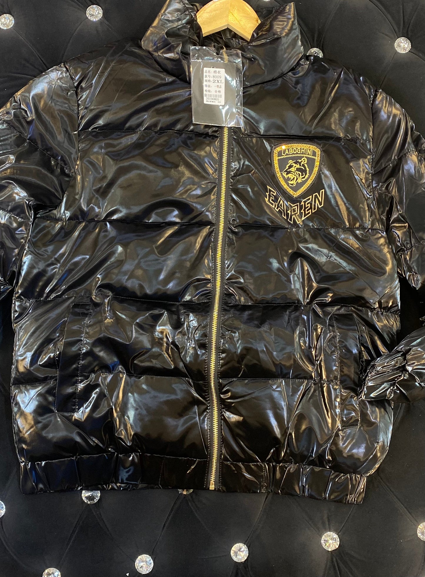 LAB BAL Black Colour Imported Fabric Puffer Men’s Jacket 4001