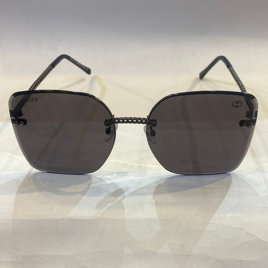 CUG Frameless Black Stick Black Shade Sunglass 68122 61 17-145