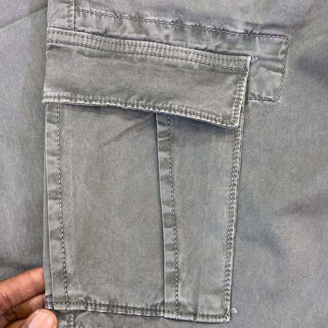 Green Military Boundry Jeans Cargo 26555 AF Inudstry Premium Restructured Denim