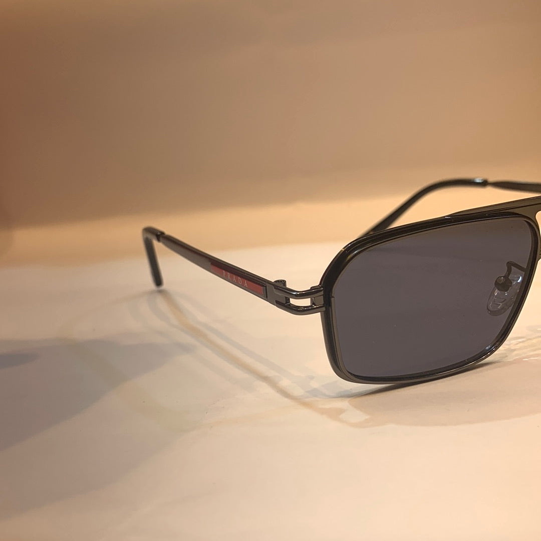 ARP Black Frame Black Shade Unisex Sunglass 2A569 40 13-136