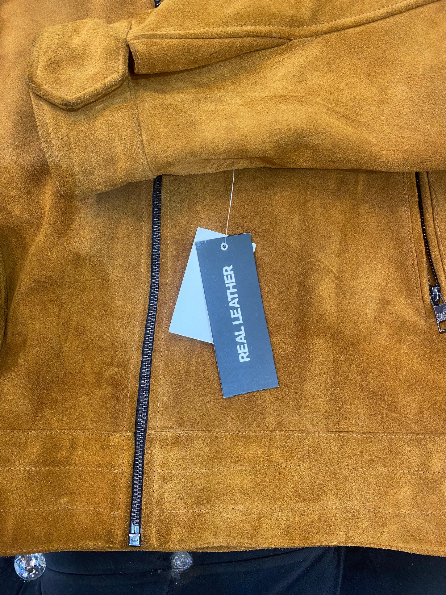KAR RAK Brown Colour Suede Leather Men’s Heavy Jacket