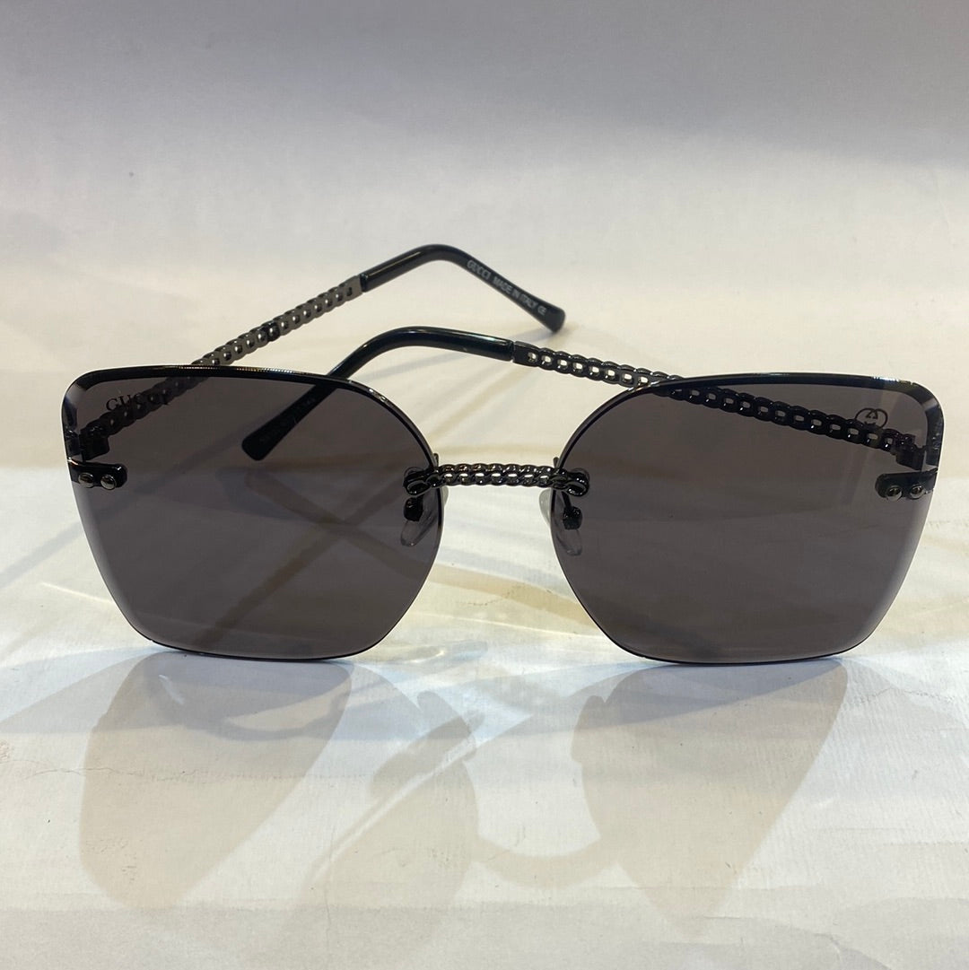 CUG Frameless Black Stick Black Shade Sunglass 68122 61 17-145