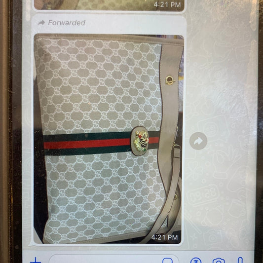 Cug Multi Colour Tiger Logo Tote Bag 50047