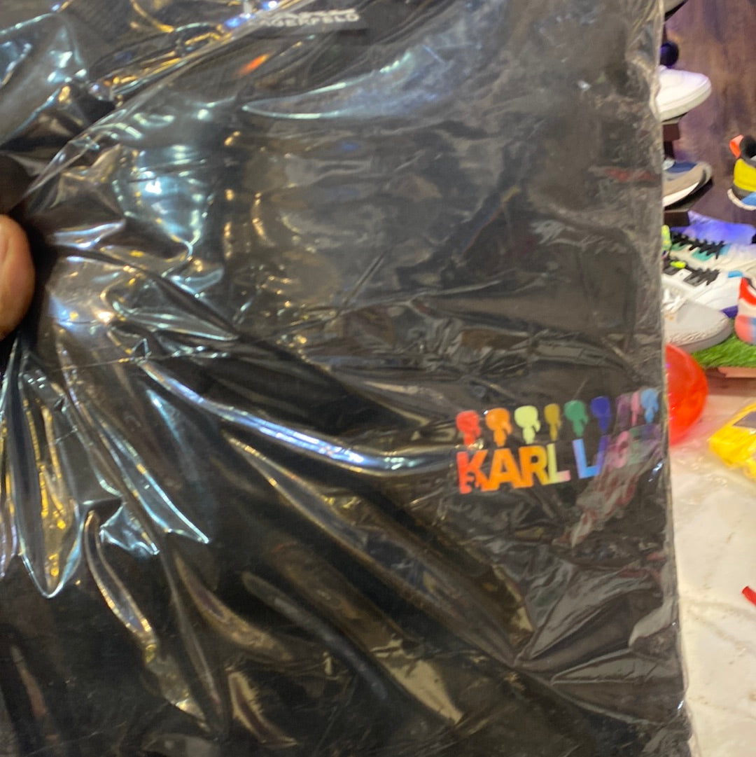 Kar Rak Black Colour With Multi Colour Cartoon Embroidery Imported Sweatshirt 9187