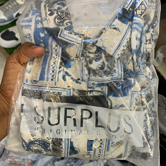 IMA Blue White Colour With Printed Premium Quality Coord Set 987013