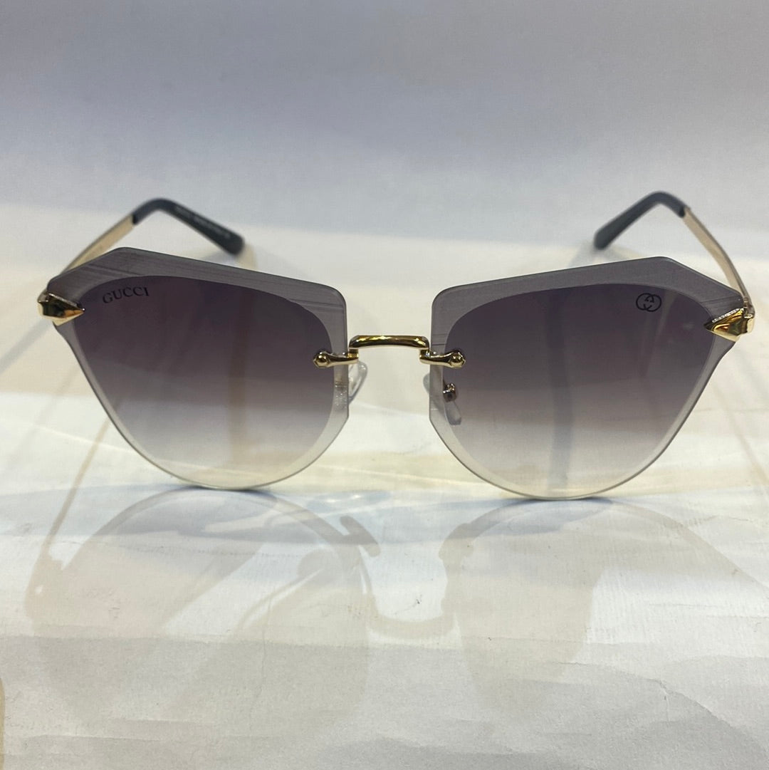 CUG Frameless Golden Stick Black Shade Sunglass 6872 63 17-145