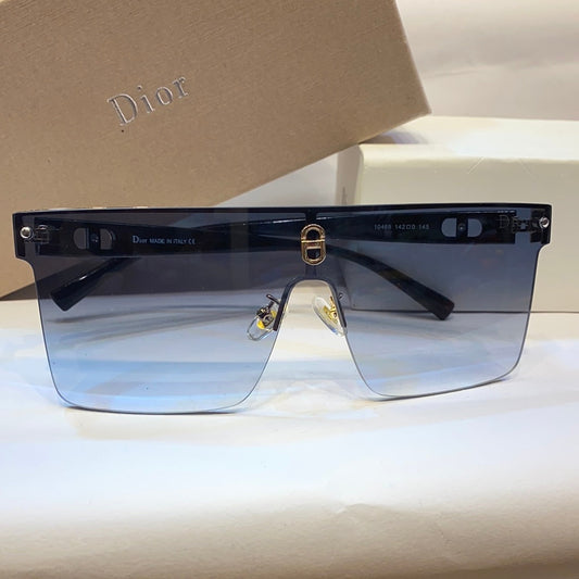 OID Black Frame White Shade Unisex Branded Sunglasses 10468 140 145