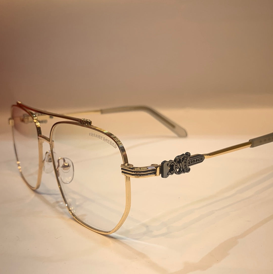 RAC Gold Frame Transparency Shade Unisex Sunglass 5022 52 19-140
