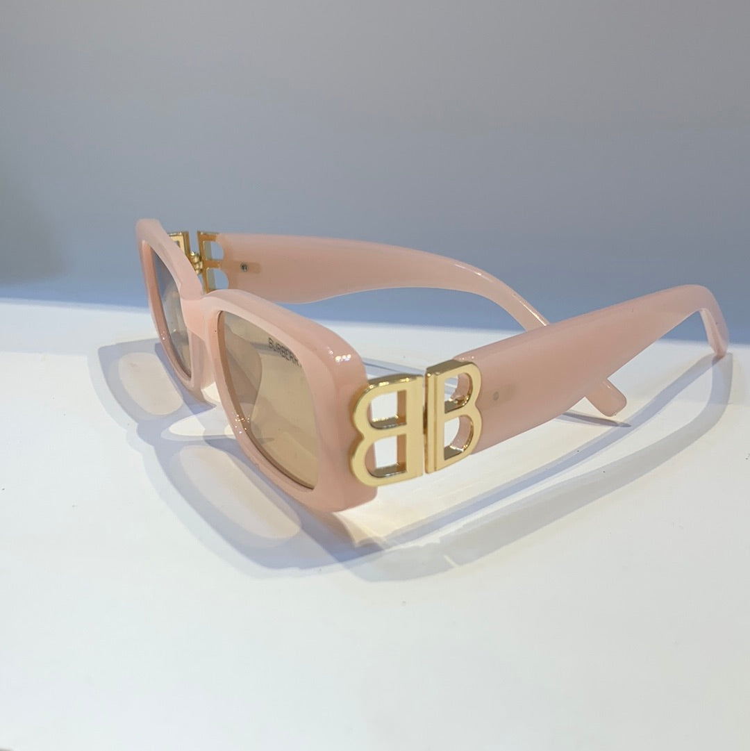 Rub Light Pink Frame Light Yellow Shade Sunglass